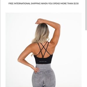 NVGTN small black flourish bra